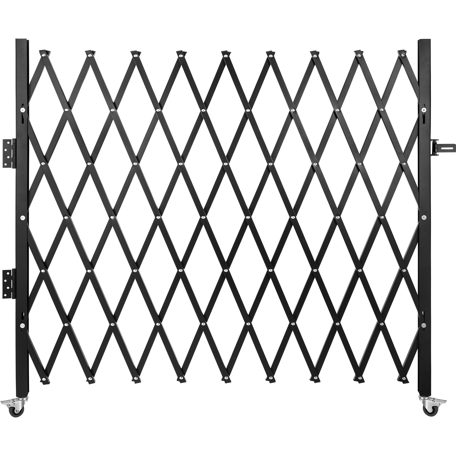 Folding Security Gate - Flexible Steel Scissor Door For Entryway_voghion.com